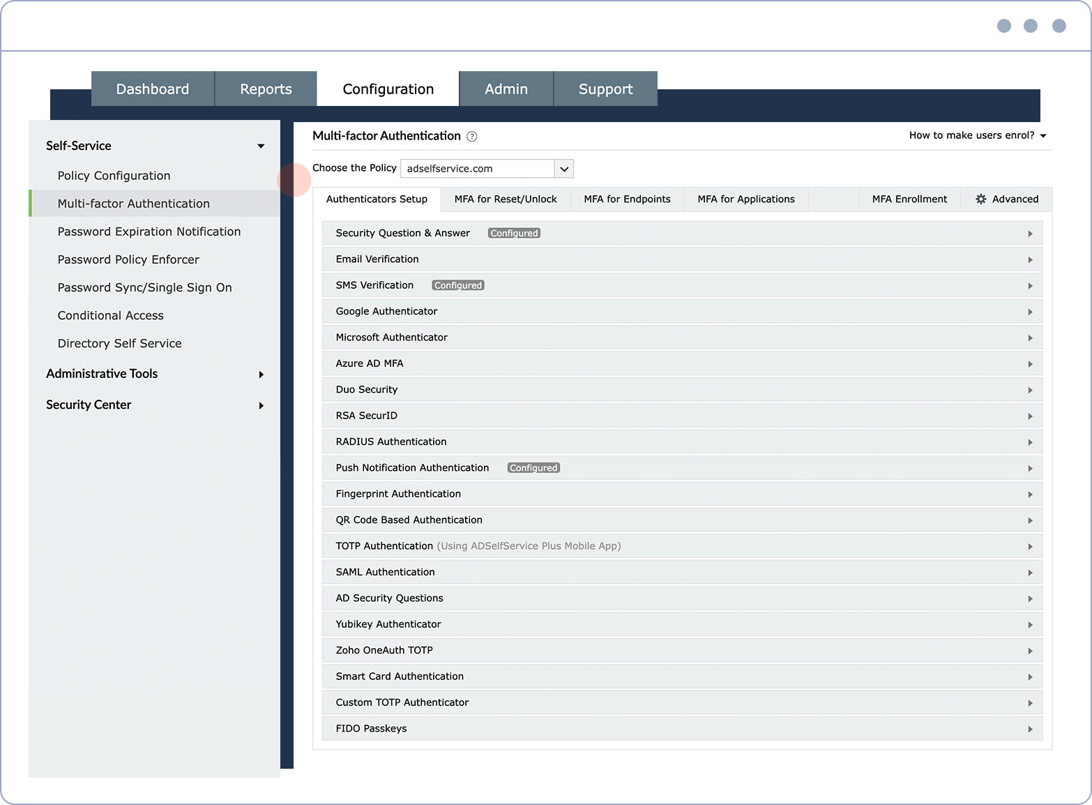 pilihan adaptive authentication