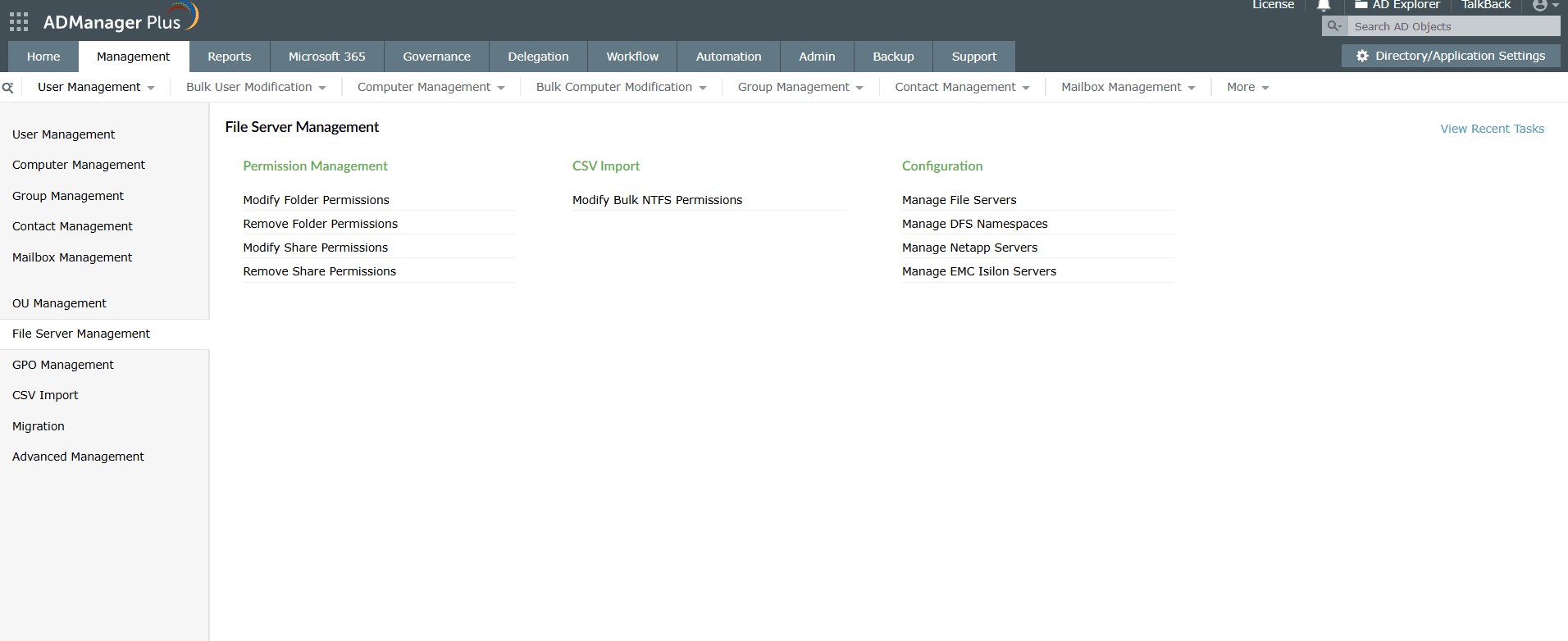 Manage ACLs using ADManager Plus.