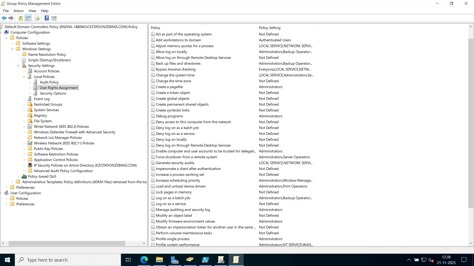 Delegate domain join permissions using GPMC