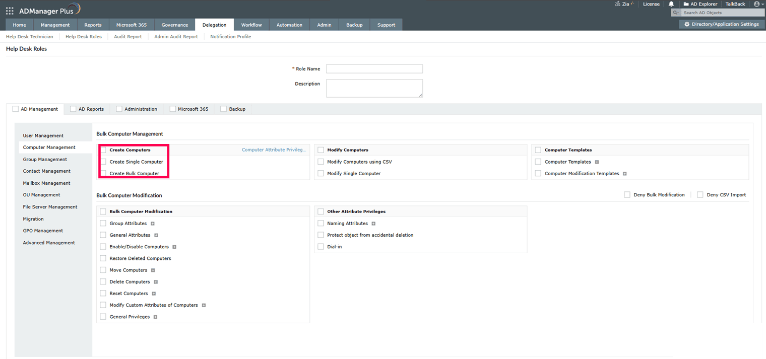 how-to-delegate-domain-join-permissions-using-admp Delegate domain join permissions using ADManager Plus
