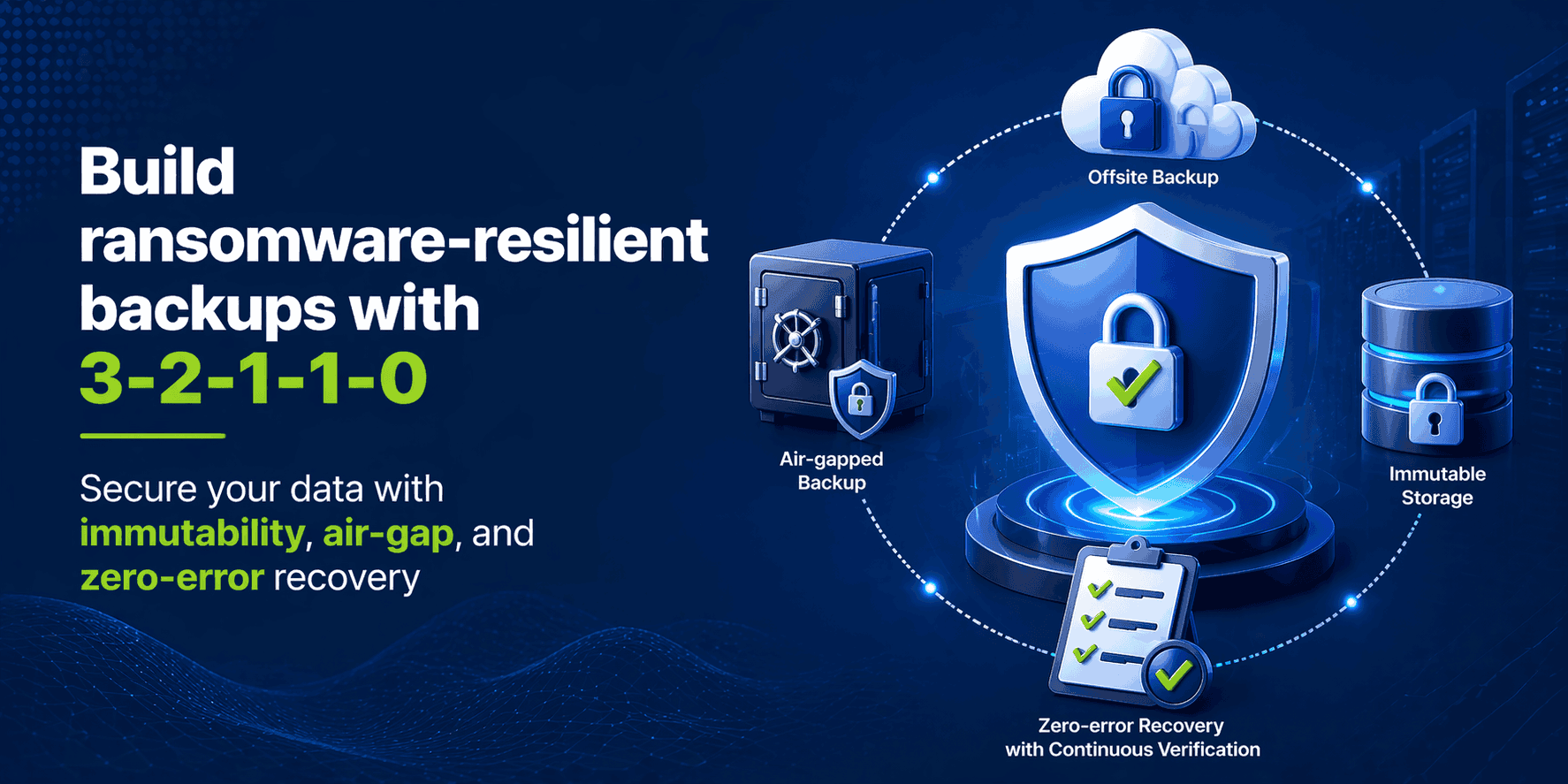 3-2-1-1-0 backup rule: Strengthening data protection against ransomware
