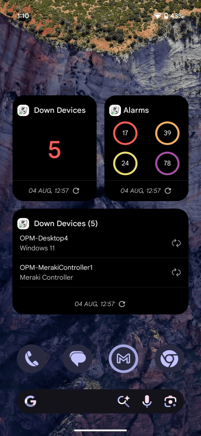 Homescreen Widgets