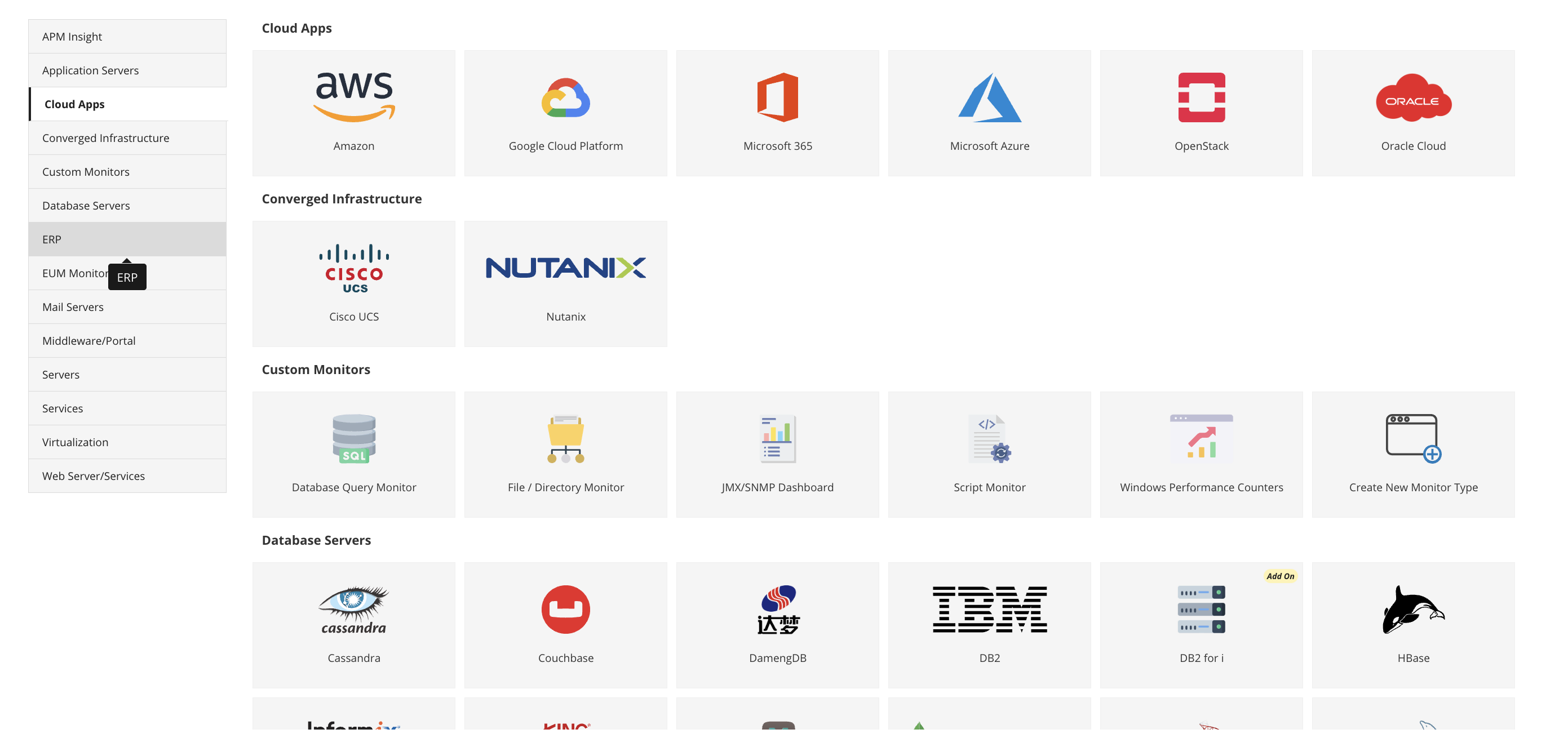 Adding a new Azure monitor in Applications Manager