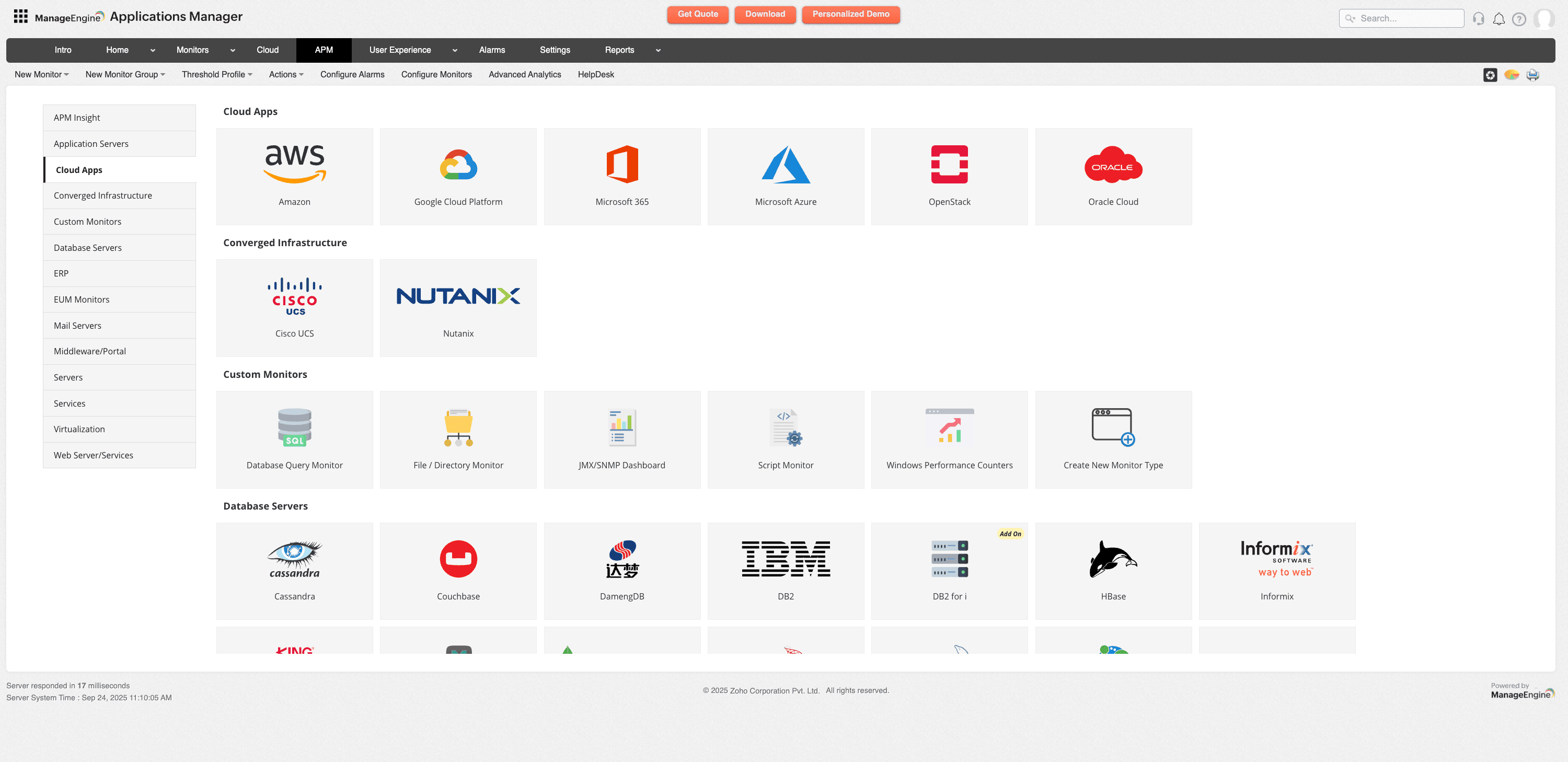 Cloud monitoring with Applications Manager