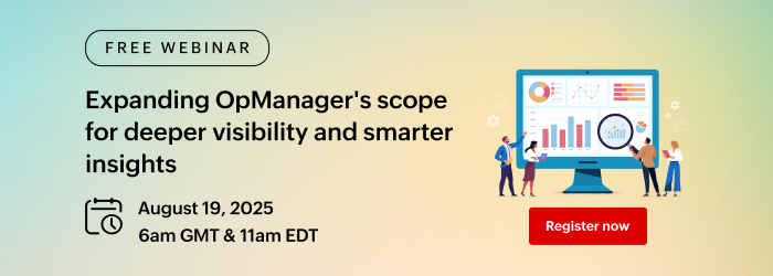 OpManager add-on webinar. Register now!