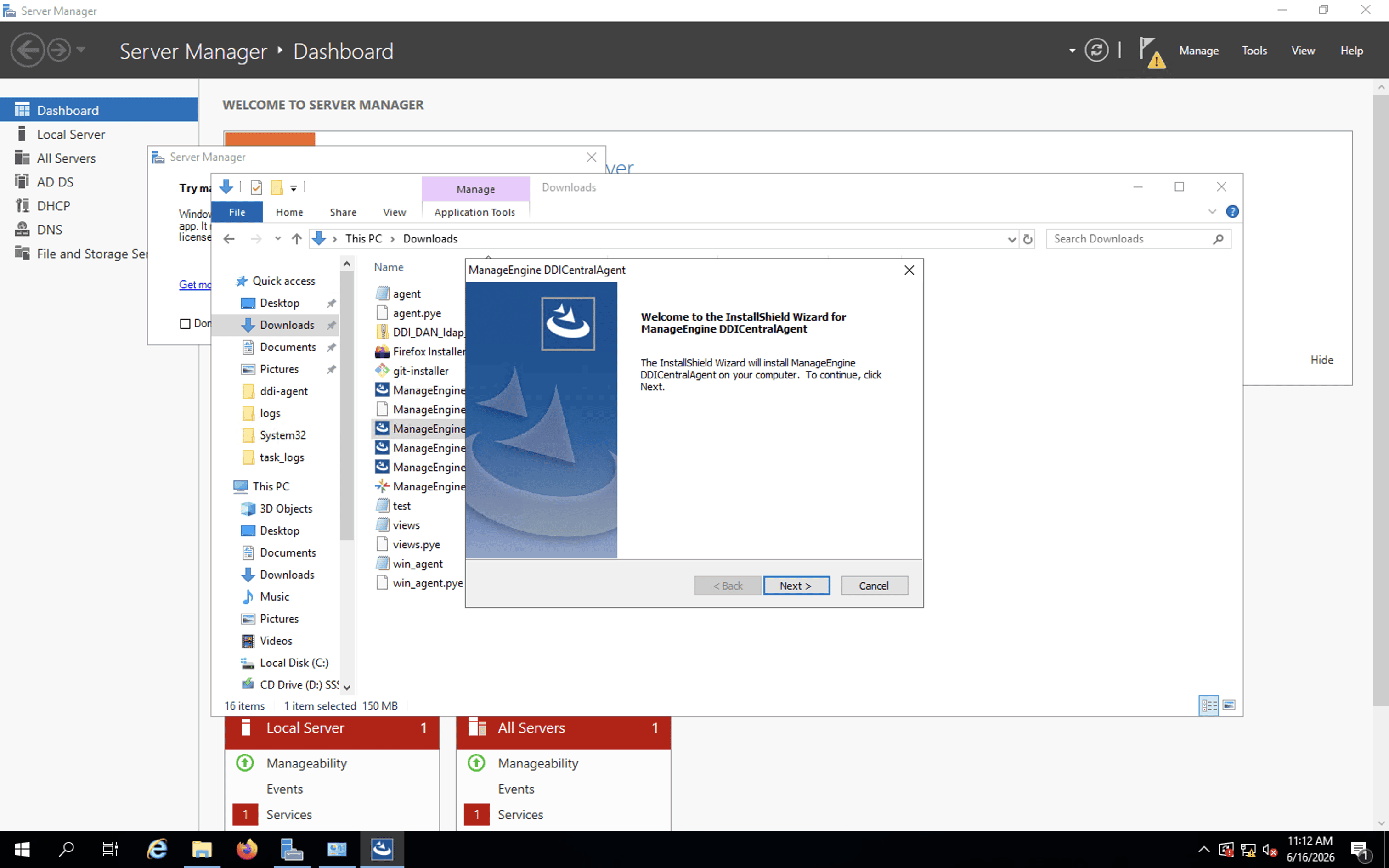 Windows Node Agent installation Windows Node Agent installation