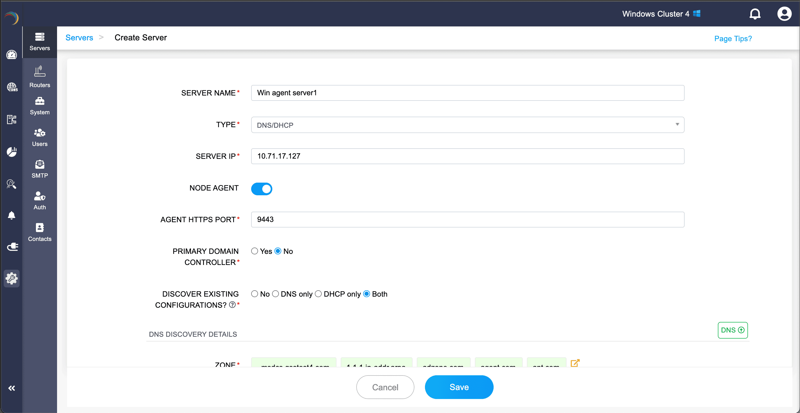 Configuring Node Agent in DDI Central Configuring Node Agent in DDI Central
