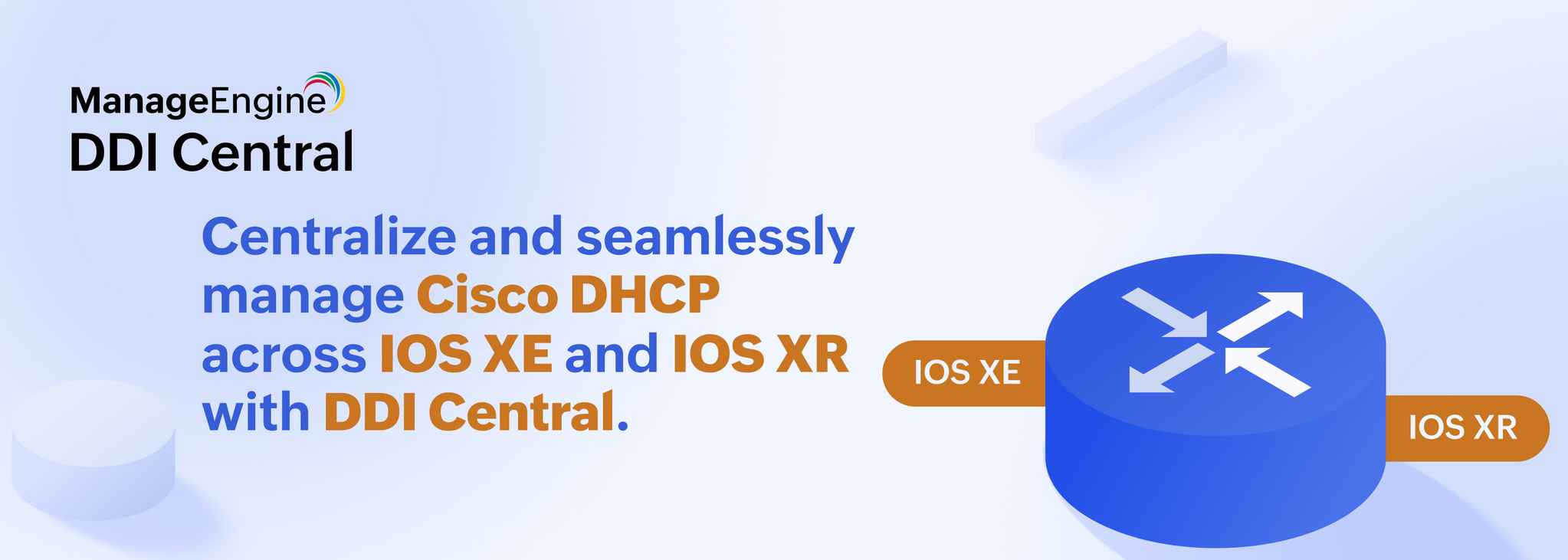 How does DDI Central assist in onboarding and managing Cisco DHCP routers within a network?