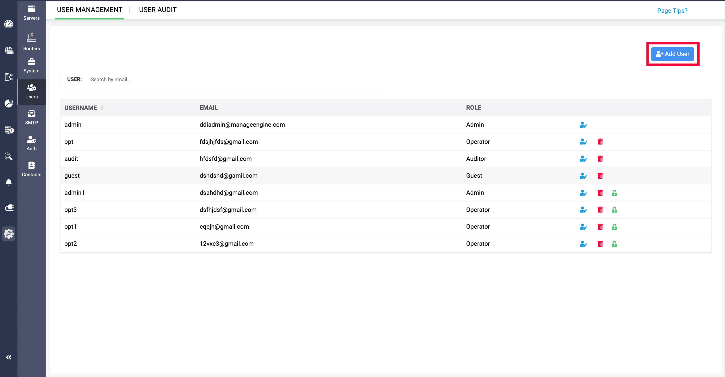 Adding user Adding user