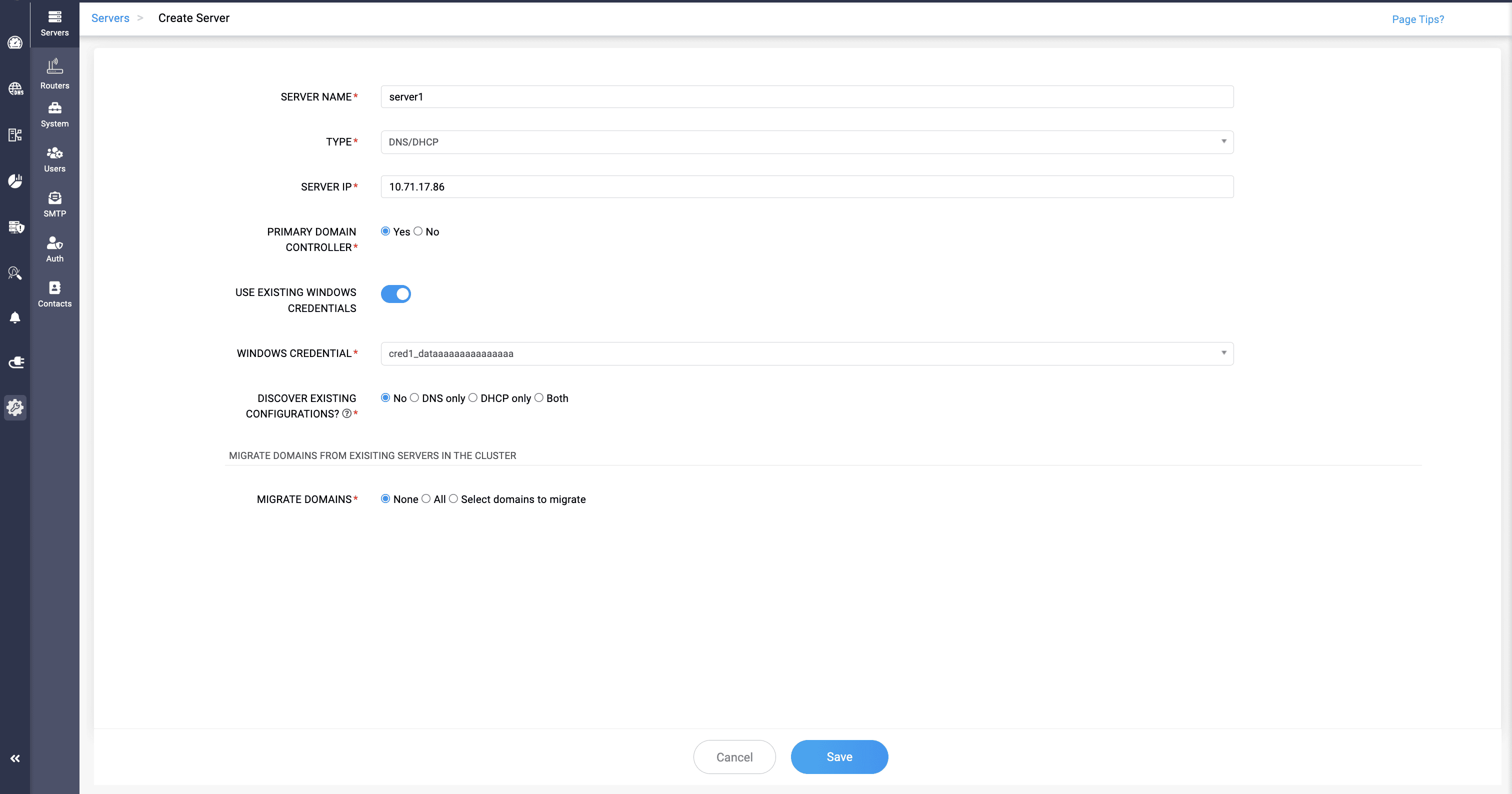 use existing credentials