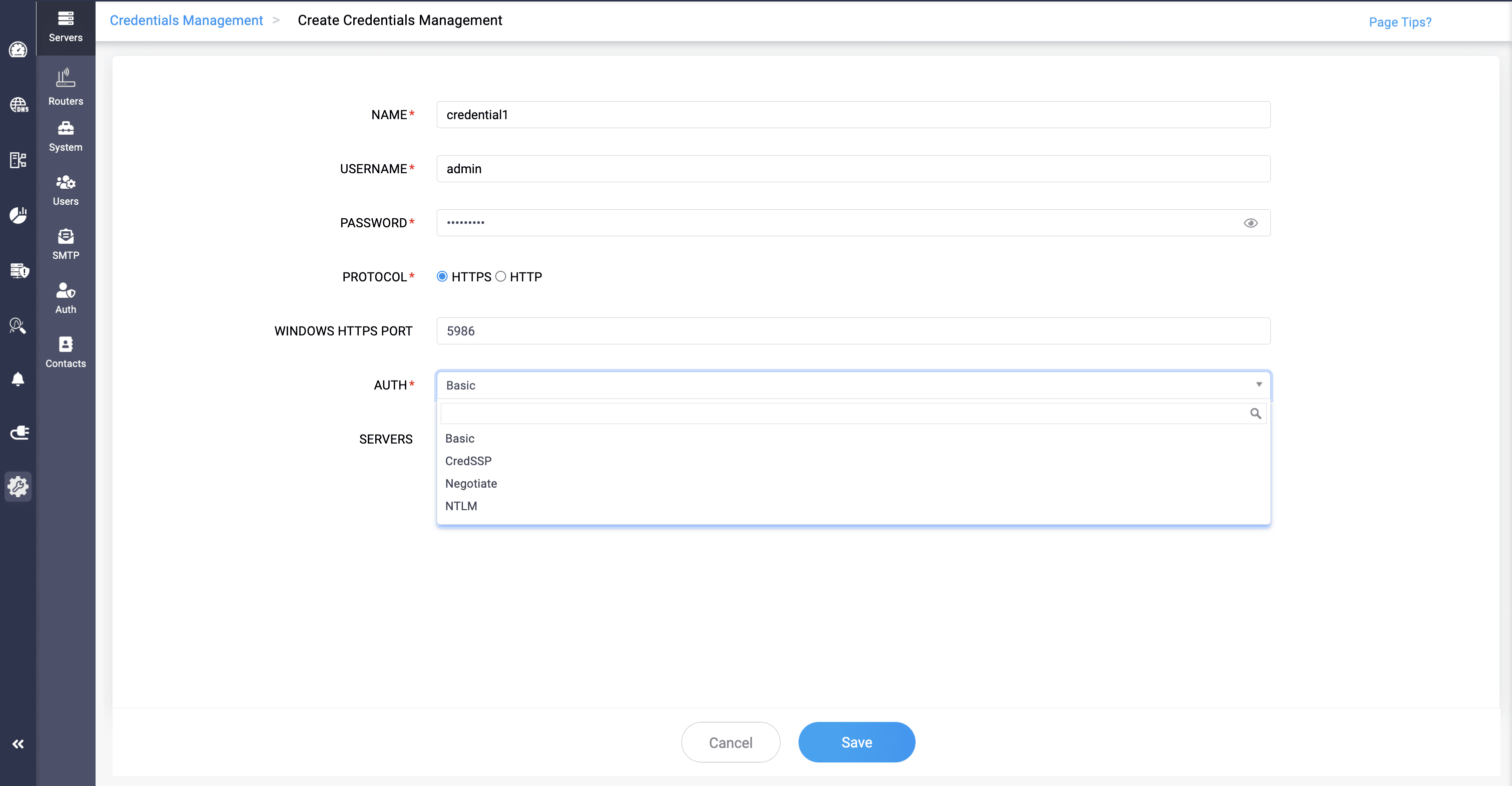 windows credential management