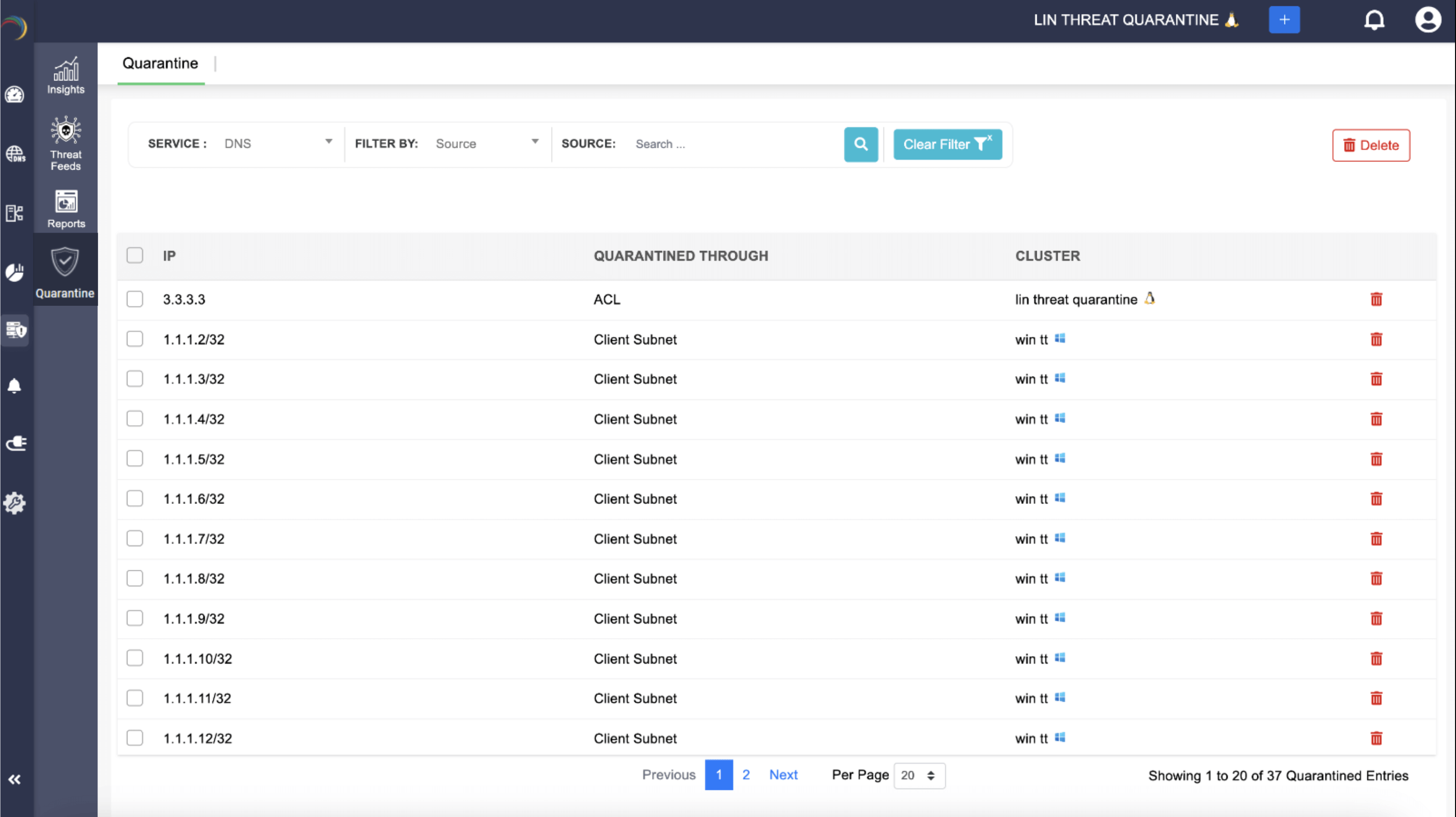 DNS query blocking for compromised devices