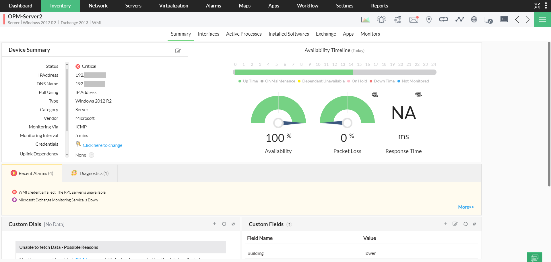 Windows Network Performance Monitoring - ManageEngine OpManager